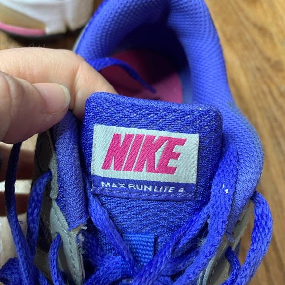 Nike Air Max Run Lite 4 Youth 5Y Purple Blue Pink Running Shoes Womens 6.5 - Picture 10 of 12
